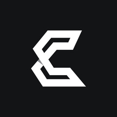 Letter C Logo line