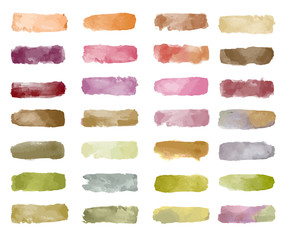 Colorful watercolor patch background vector - obrazy, fototapety, plakaty