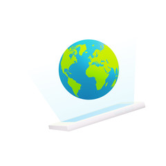 smart phone design, smart phone with globe display. vector illustration