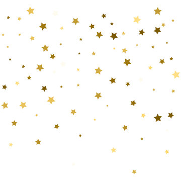 Gold Glitter Stars, Flying Sparkles Stock Vector - Illustration of  decoration, yellow: 272285995