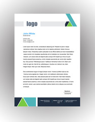 Business style letter head templates for your project design, Vector illustration