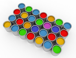 3d Abstract creativity concept