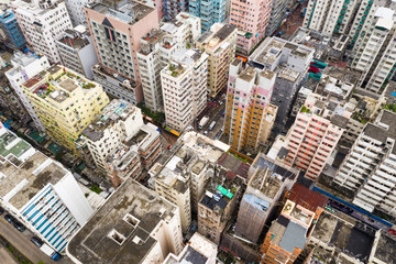 Hong Kong urban downtown