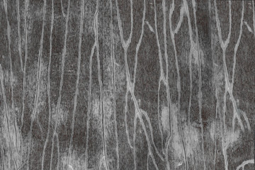 The whole texture of the old wooden boards with natural pattern and the remnants of the bright paint, abstract grunge retro background
