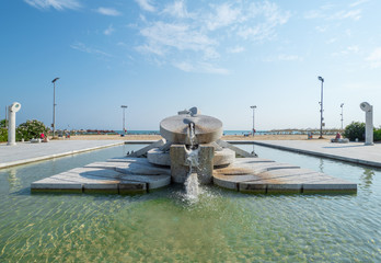 Pescara (Italy) - The modern historic center of the sea city in Abruzzo region, during a summer...