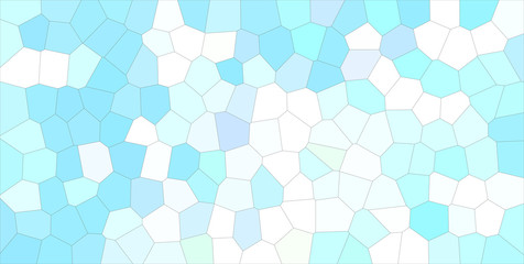 Useful abstract illustration of blue, green and white pastel Middle size hexagon. Lovely background for your needs.