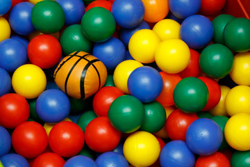 Colorful plastic balls for kids
