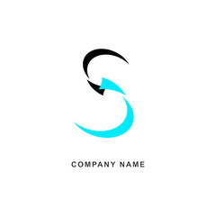 Naklejka premium Letter S Vector Logo, Emblem or Banner for Business Identity