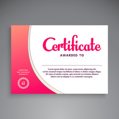 Professional Certificate Template Design