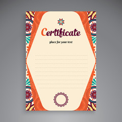 Professional Certificate Template Design