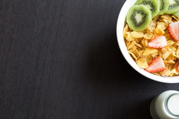 bowl of corn flakes