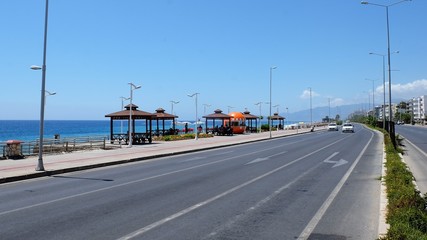 road along the sea