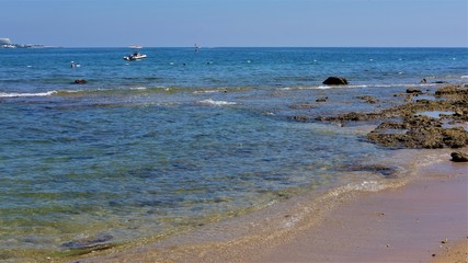 rocky bottom of the Mediterranean sea