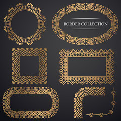 Art-deco ornamental frame