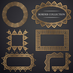 Art-deco ornamental frame