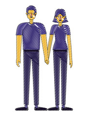 couple avatar characters icons