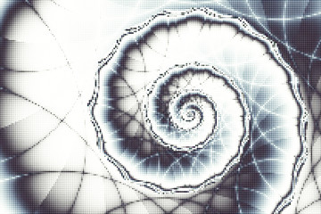 Halftone vector background - hypnosis spiral