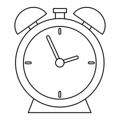 alarm time clock isolated icon