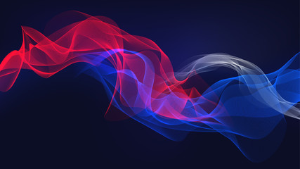 smoke flag sound wave illustration background