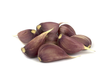 Garlic clove isolated on white background