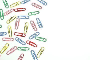 colorful clip. Illustration pattern. カラフルなクリップ。　イラストパターン