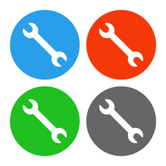 WRENCH icons set. Vector..