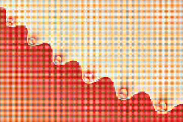 Steampunk theme halftone vector background design with copy space