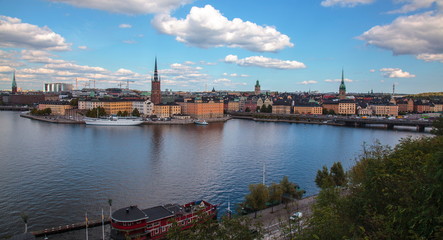 Fototapeta na wymiar Stockholm,Sweden-panorama of the Old Town