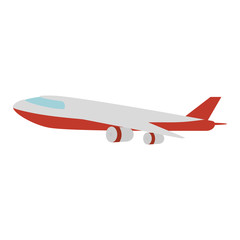 airplane flying isolated icon