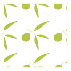 Pattern of colored fruit of olives