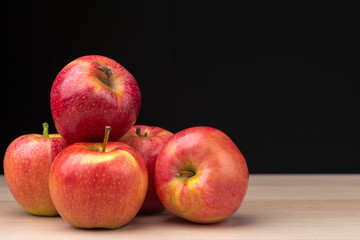 Fresh red apples