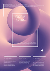 Modern art flyer poster template