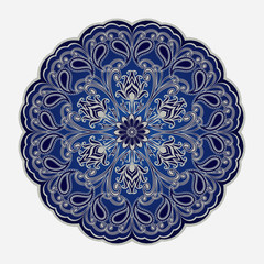 Decorative floral ornament in East style. Mandala.