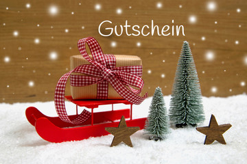Gutschein-Weihnachtlicher Hintergrund