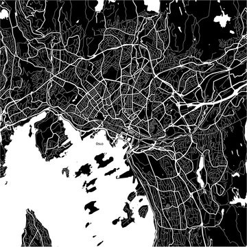 Area map of Oslo, Norway