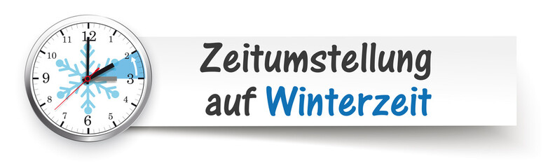 Zeitumstellung auf Winterzeit