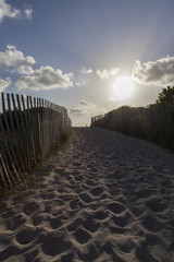 South Beach Miami, Beach entry in the afternoon, Florida, USA