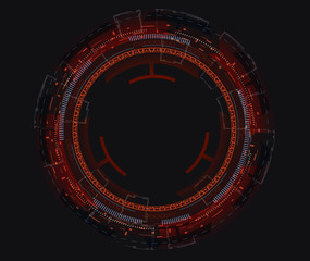 Circular element to the HUD interface.