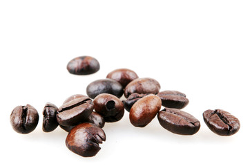 Coffee beans isolated.