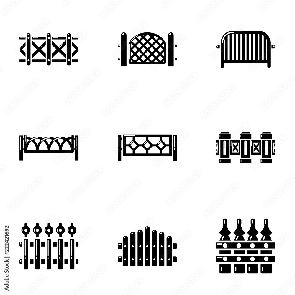 Aufkleber hedge icons set. simple set of 9 hedge vector icons for web isolated on white background
