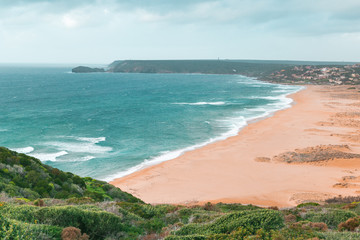 Long uncontaminated beach between Torre dei Corsari and Pistis