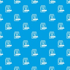 Calendar twenty fifth november black friday pattern vector seamless blue repeat for any use