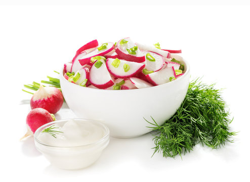 salad of radish in bowl