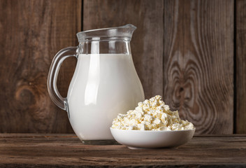 Natural rustic whole milk