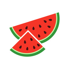 watermelon icon isolated on white background. Vector illustration.