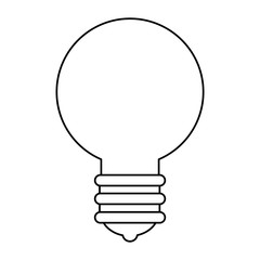 bulb light isolated icon