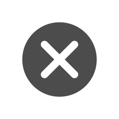 Obraz premium Delete icon isolated on white background. Vector illustration.