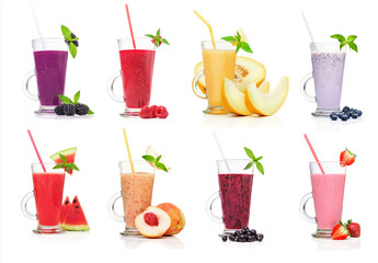 Different types of smoothies