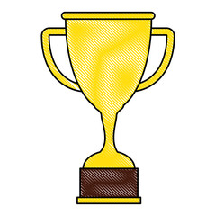 trophy cup isolated icon