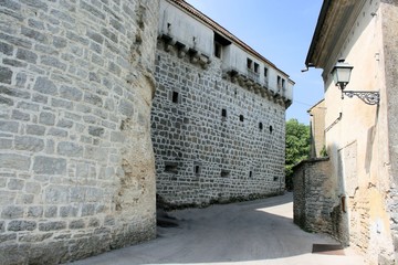 wall of Pazin Castle, Croatia